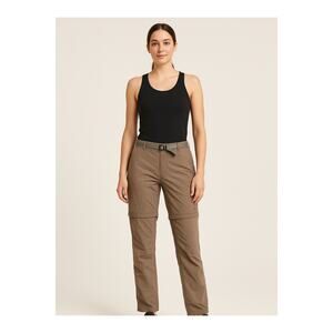 Mountain Hardware Brown Convertible Nylon Pants Women's Ladys Size 10